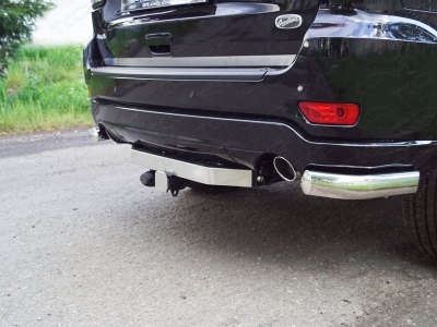 Фаркоп ТСС с надписью, шар E для Jeep Grand Cherokee 2010-2021