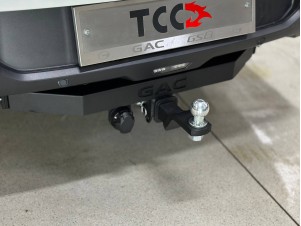 Фаркоп (Black, шар E нерж., надпись GAC) для GAC GS8 2.0T 4WD 2025-н.в. №TCU00447N-B02